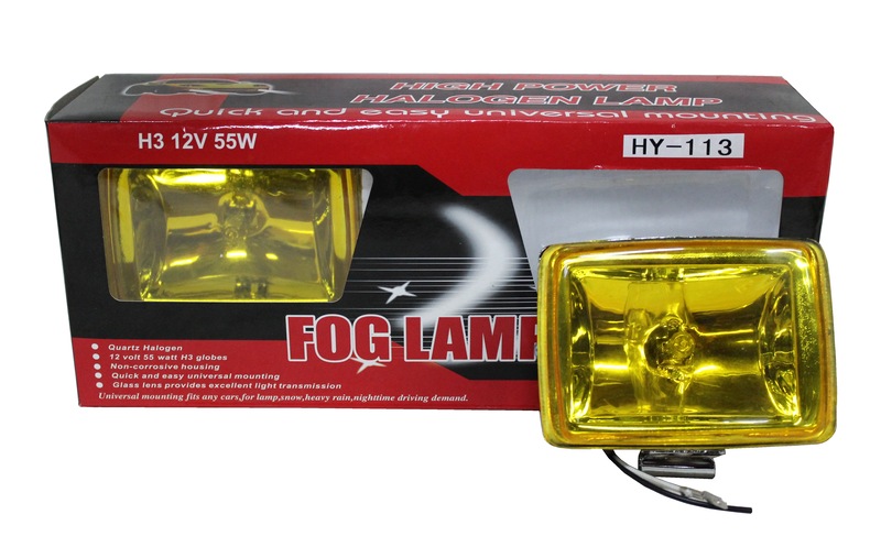 Противотуманные фары HY-113 жёлтые д-120, ш-87mm
