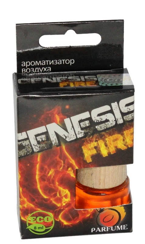 Ароматизатор подвесной бочонок  GENESIS FIRE круглый флакон 8мл