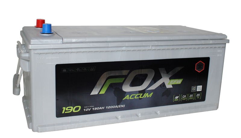 FOX EFB 6СТ-190 Ач о.п. Turkey [д513ш223в2231250А]
