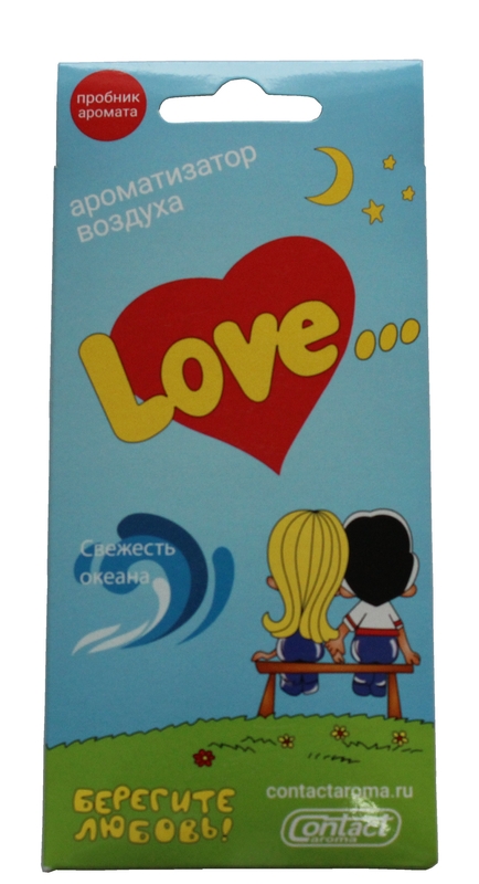 Ароматизатор лист Love is... свежесть океана