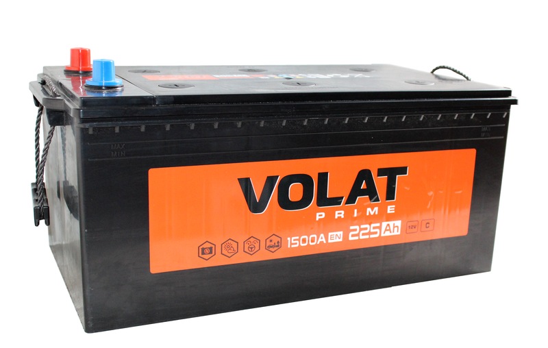 VOLAT Prime Professional DOUBLE 6СТ-225 Ач евро плоская  д518ш276в2421500А   С