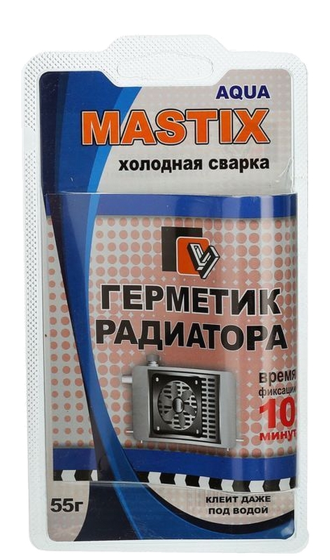Холодная сварка Радиатора 55 гр в блистере (Mastix)..