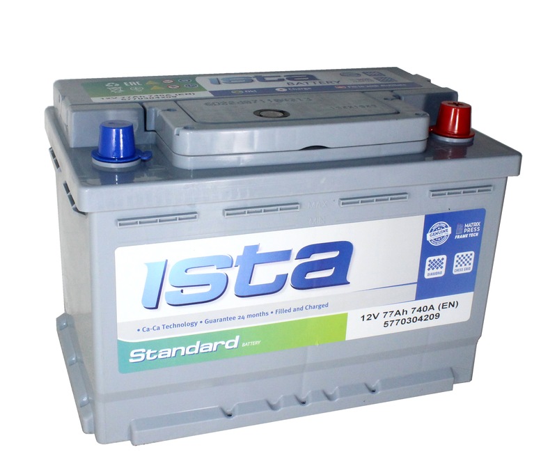 ISTA Standard 6СТ- 77 Ач о.п.