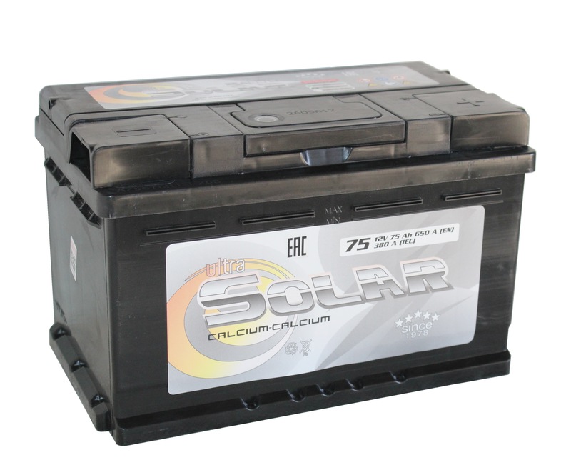 ULTRA SOLAR BLACK 6СТ-75 Aч о.п низкий  д278ш175в175650А  SMF