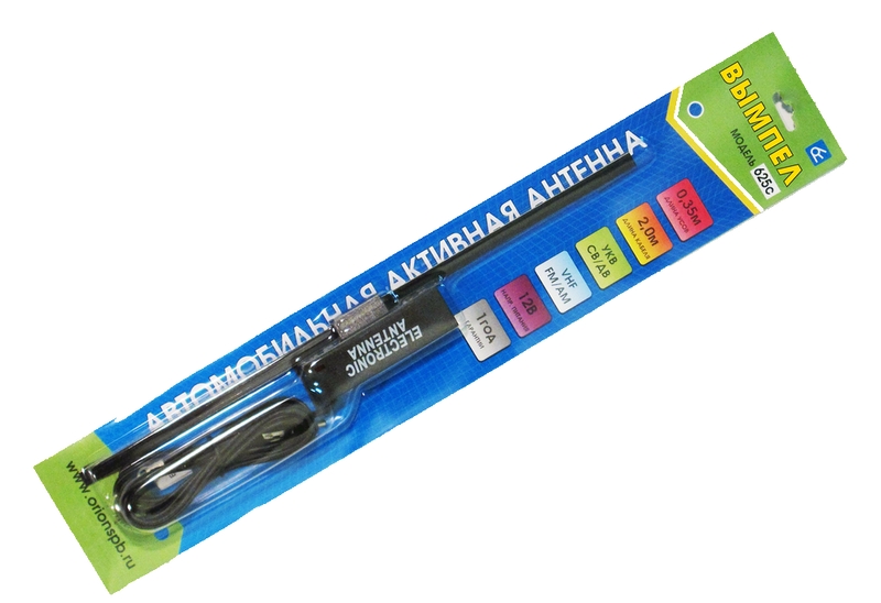 Антенна активная на лоб стекло Вымпел 625