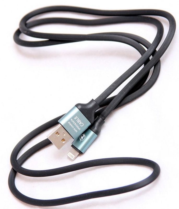 Кабель USB- 8pin WIIIX CB120-U8-10B черный