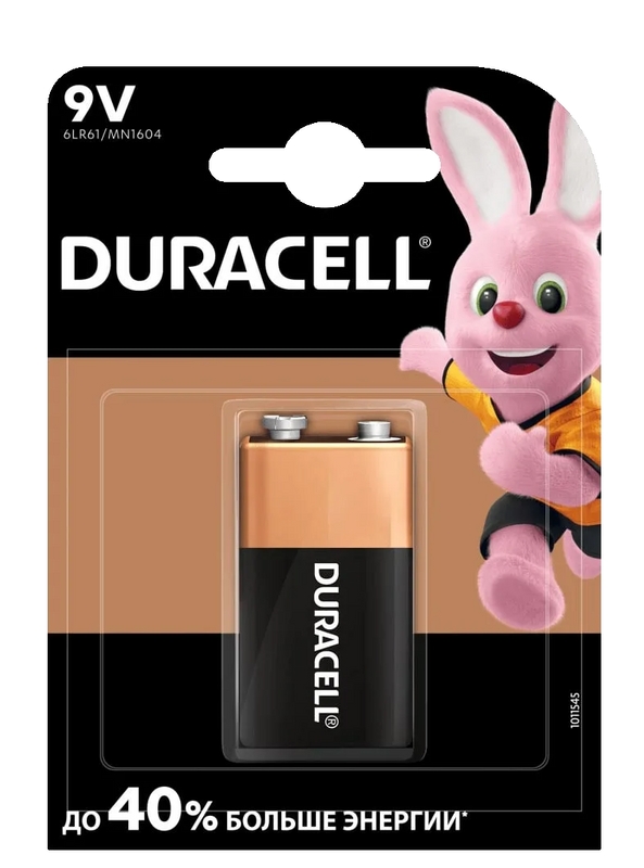 Крона DURACELL MN1604 1-BL 9V 1шт