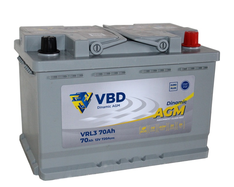 VBD AGM 6СТ-70 Ач о.п.  д278ш175в190720А