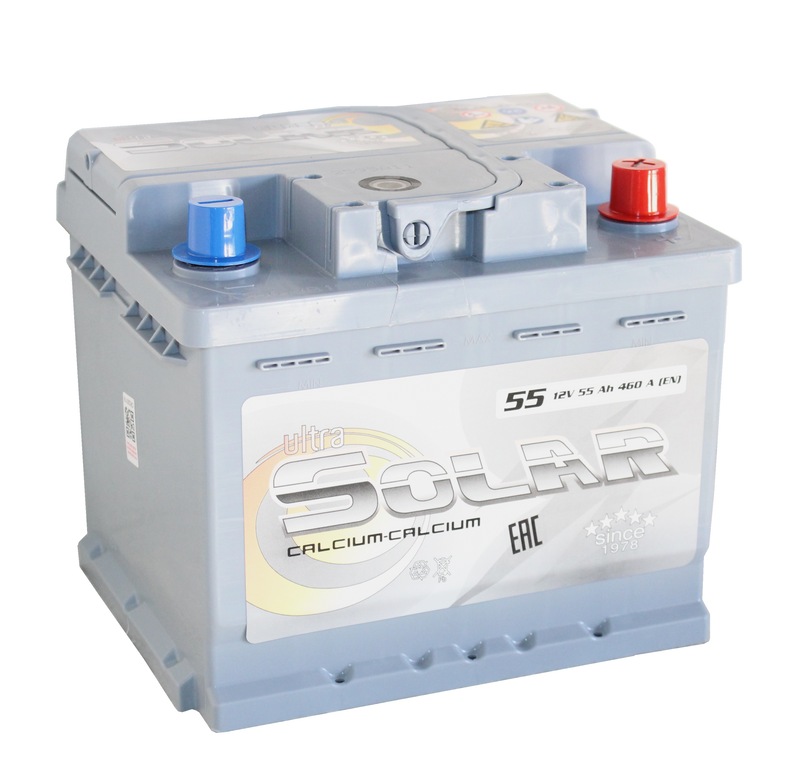 ULTRA SOLAR GREY 6СТ-55 Aч о.п. КУБИК низкий  д207ш175в175460А  SMF