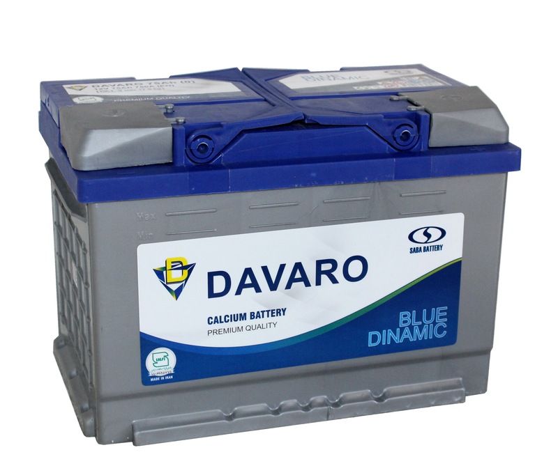 DAVARO BLU DINAMIC 6СТ-75 Ач о.п.  д278ш175в190750А  L3