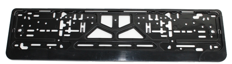 Рамка номера с защелкой чистая евро