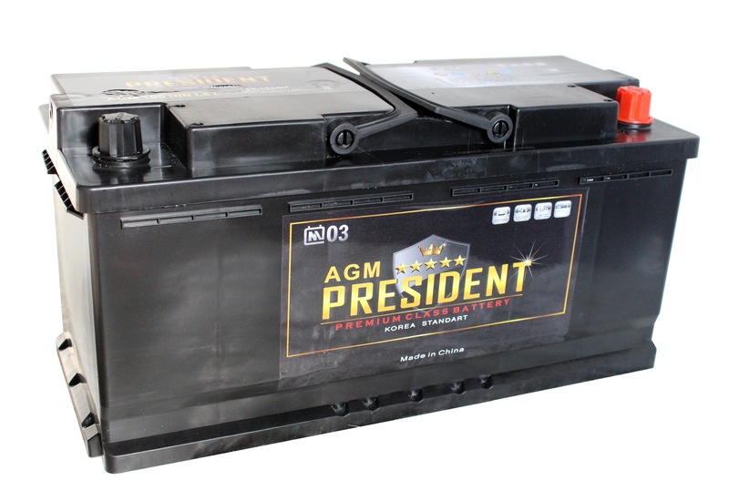 PRESIDENT AGM 6СТ-105 Ач о.п.  д398ш175в1901100А