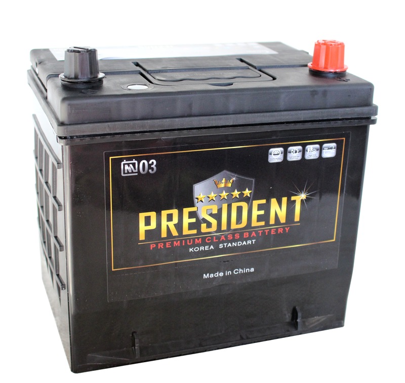 PRESIDENT 6СТ-65 Ач о.п. нижнее крепление  д230ш172в225470А  (80D23L)