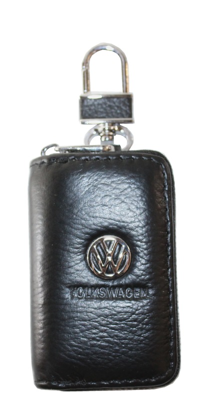 Ключница кожаная с логотипом Volkswagen