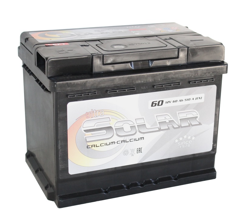 ULTRA SOLAR BLACK 6СТ-60 Aч п.п.  д242ш175в190510А SMF