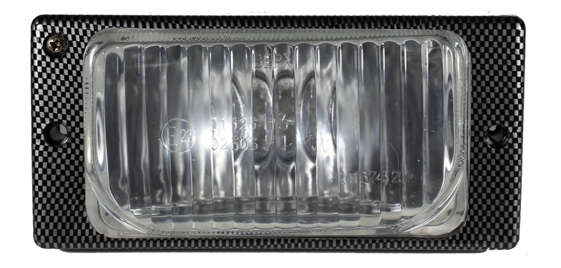 Фара противотуманная YH-174В-1 ВАЗ2110 рифленое стекло карбоновый корпус