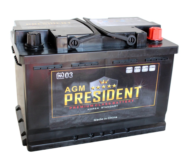 PRESIDENT AGM 6СТ-70 Ач о.п.  д277ш174в190750А