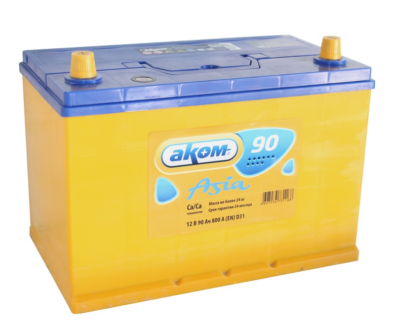 АКОМ Asia 6СТ-90 Ач п.п. с бортом  д306ш175в224800А  АО «АКОМ»