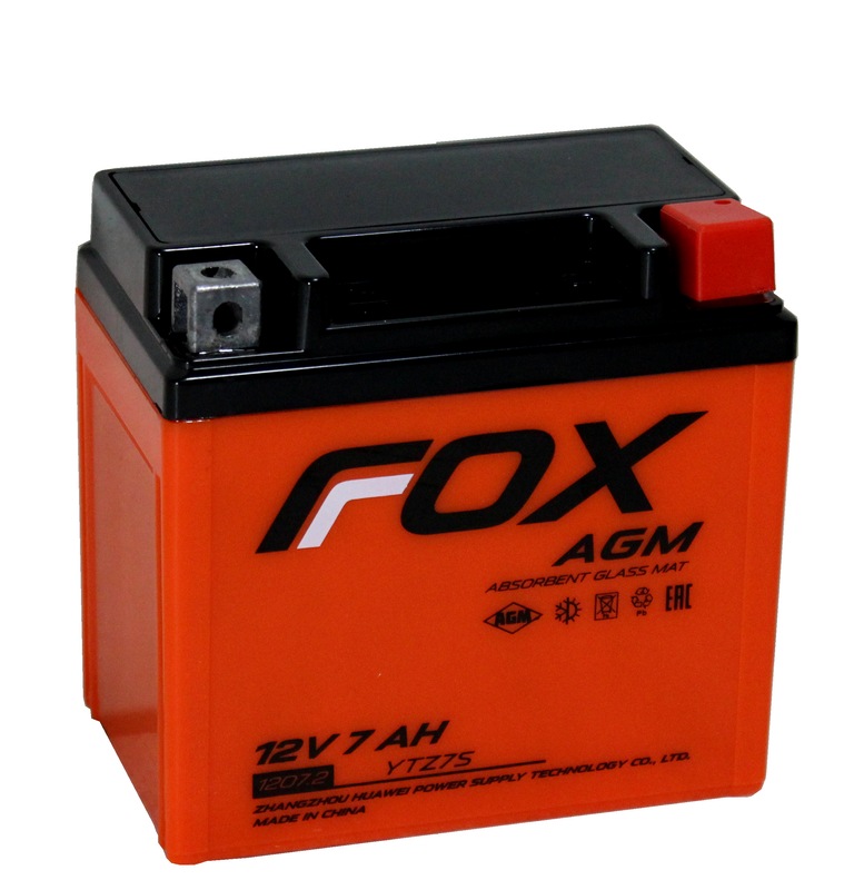FOX AGM СТ-1207.2 12V7 Aч о.п. [д113ш70в108140А] (YTZ7S)