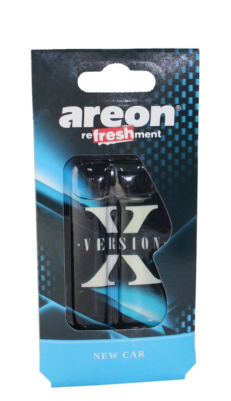 (AREON) Ароматизатор подвесной гелевый X-Ver REFRESHMENT LIQUID, аромат New Car 24