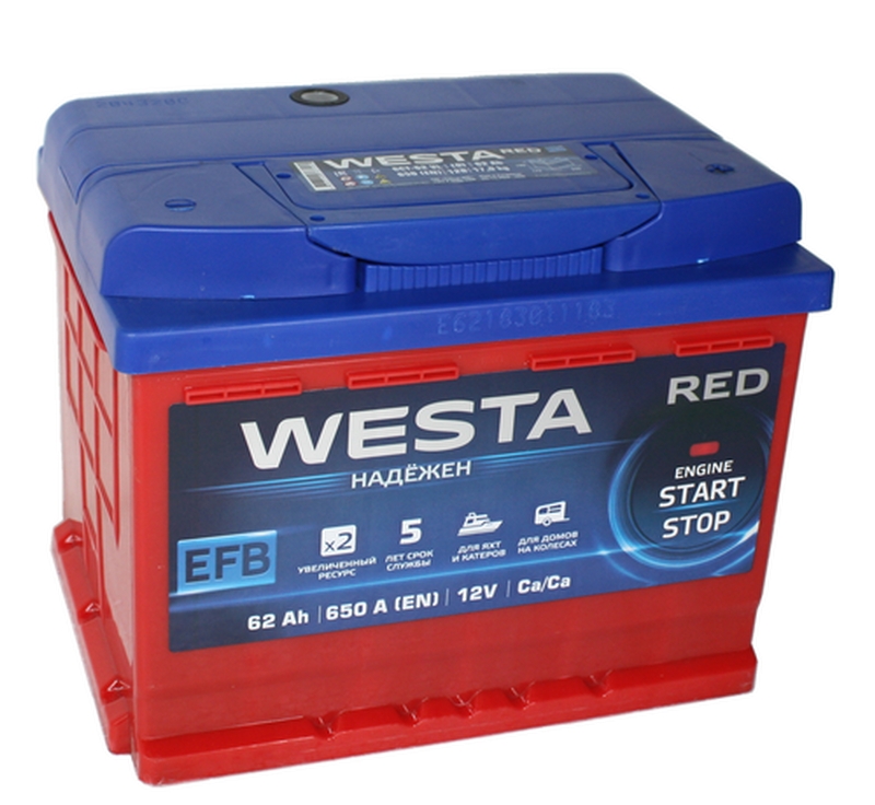 WESTA RED EFB 6СТ-62