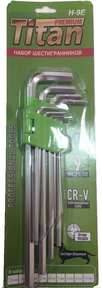 Набор шестигранников H 9E большой