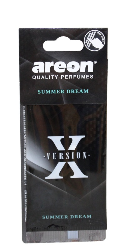 Ароматизатор AREON Ёлочка X-VER аромат Summer Dream ЧЁРНЫЙ (10)