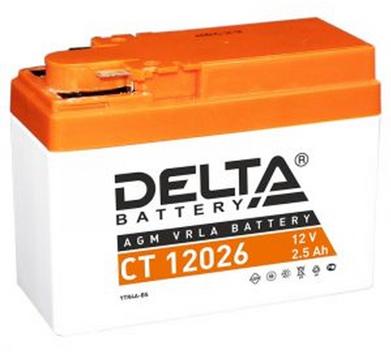 DELTA СТ-12026 (12V2,6A) (YTX4A-BS)