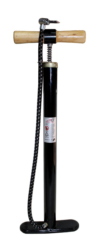 Насос ручной без манометра HP-38450 черный с деревянной ручкой (38500)