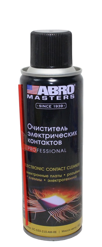 (ABRO MASTERS) Очиститель электроконтактов 160 г 12