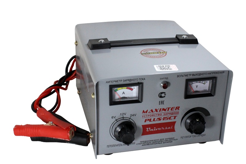 Зарядное устройство Maxinter ПЛЮС-15 СТ (6-12-24V)