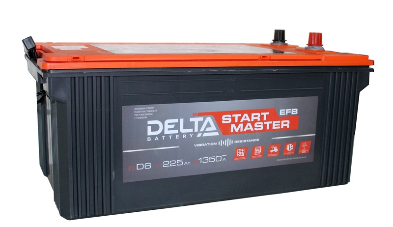 DELTA START MASTER EFB TRUCK 6СТ-225 Ач о.п.  д518ш276в2421350А  L3