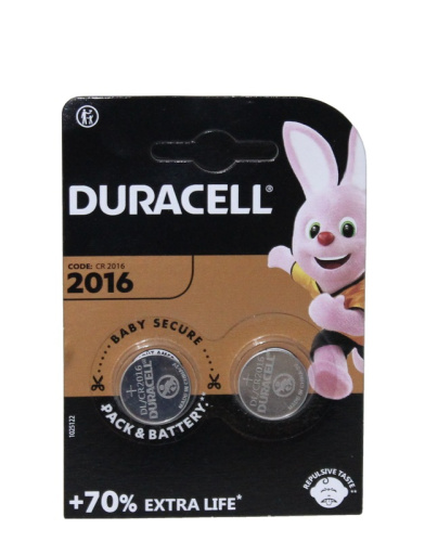 Батарейка DURACELL CR 2016 3V 2шт