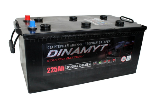 DINAMYT Turkey 6СТ-225 Ач о.п. обслуживаемый  д518ш276в2421300А