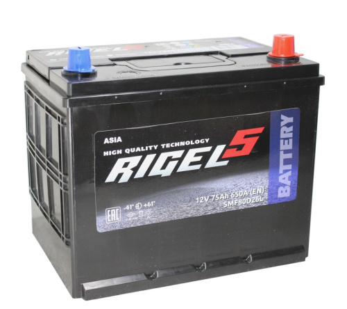 RIGEL 5 ASIA 6СТ-75 Ач о.п. [д260ш170в225650А]