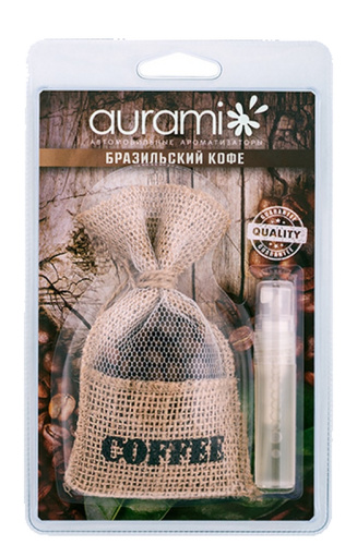 AURAMI МЕШОЧЕК КОФЕ со спреем 5 мл Бразильский кофе