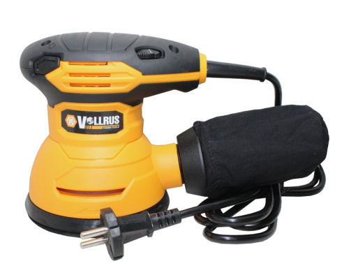 Шлифовальная машинка (электро) Vollrus (эксцентрик) д.125 мм, 7000-14000 обмин, 400 Вт