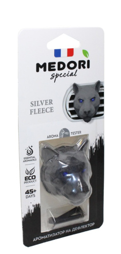 Ароматизатор на дефлектор MEDORI Ceramic Pantera 3D Парфюм Silver Fleece BLACK AFGANO 112_