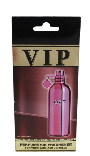 Ароматизатор CARIBI Ёлочка VIP № 987 по мотивам Montale - Roses Musk