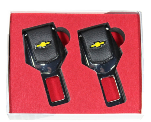 Заглушка ремня безопасности CHEVROLET металл+кожа
