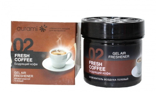 Ароматизатор AURAMI GEL 02 бодрящий кофе 100 г25