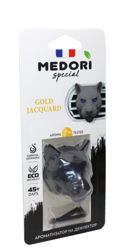 Ароматизатор на дефлектор MEDORI Ceramic Pantera 3D Парфюм Gold Jacquar Versace Eau Fraiche 112_