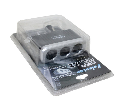 Разветвитель WF-0016 3 разъема 2 usb