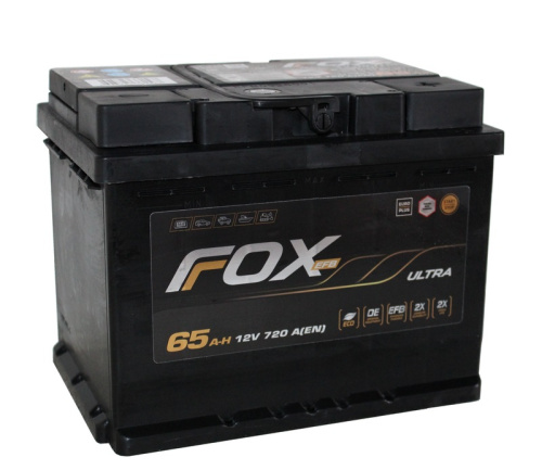 FOX EFB ULTRA 6СТ-65 Ач о.п. Turkey  д242ш175в190720А