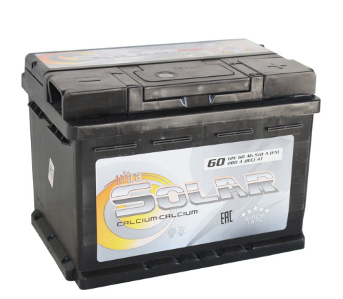 ULTRA SOLAR BLACK 6СТ-60 Aч о.п. низкий  д242ш175в175510А  SMF