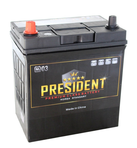 PRESIDENT 6СТ-42 Ач п.п.  д196ш129в222340A  (42B19R)
