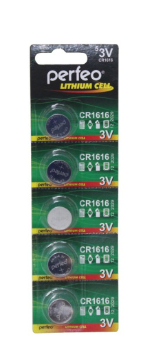 Батарейка PERFEO CR 1616 3V 1шт