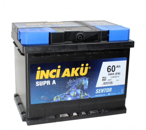 Inci Aku SuprA 6СТ-60 Ач п.п. [д242ш175в190540А] SMF [L2]