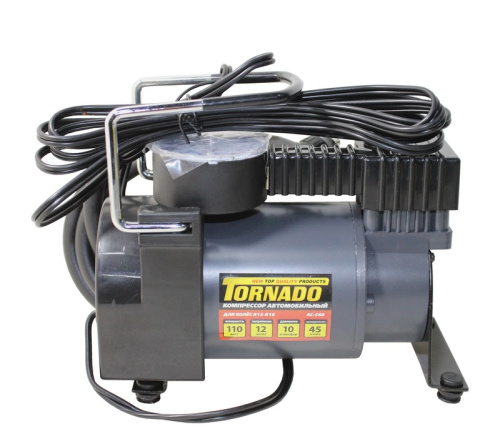 Компрессор авто 12V TORNADO 580 GREY (белая уп.)