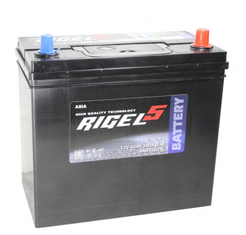 RIGEL 5 ASIA 6СТ-50 Ач о.п. [д236ш128в225380А] [B24] (SMF65B24L)